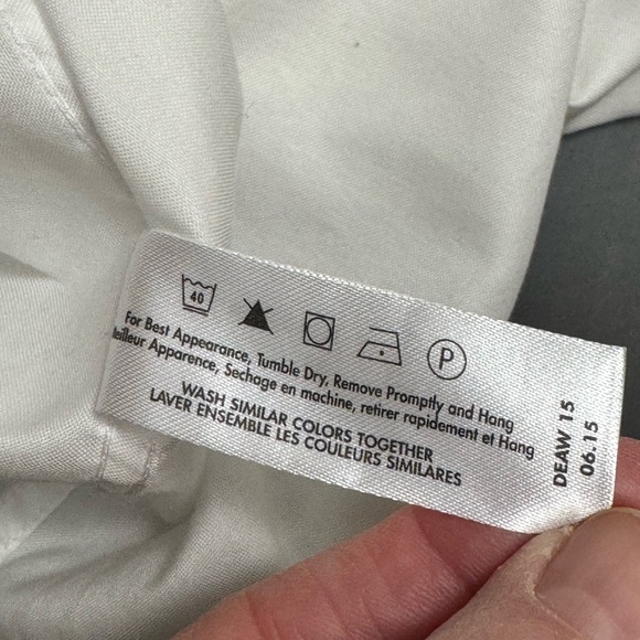 Thomas Pink Brand Dress Shirt Slim Fit White Formal Wear Men's 16 1/2 Cotton - Picture 9 of 12